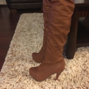 caramel boots
